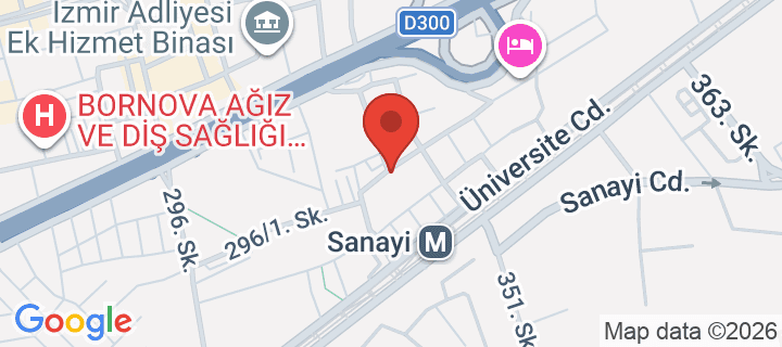 Kazımdirik, 296/1. Sk. No: 28, 35100 Bornova/İzmir, Türkiye